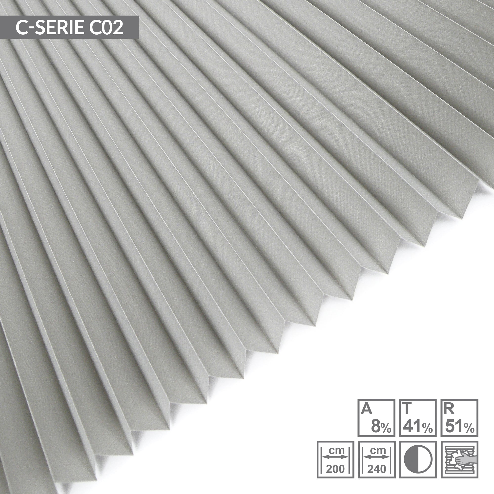 Dachfenster Plissee C-Serie