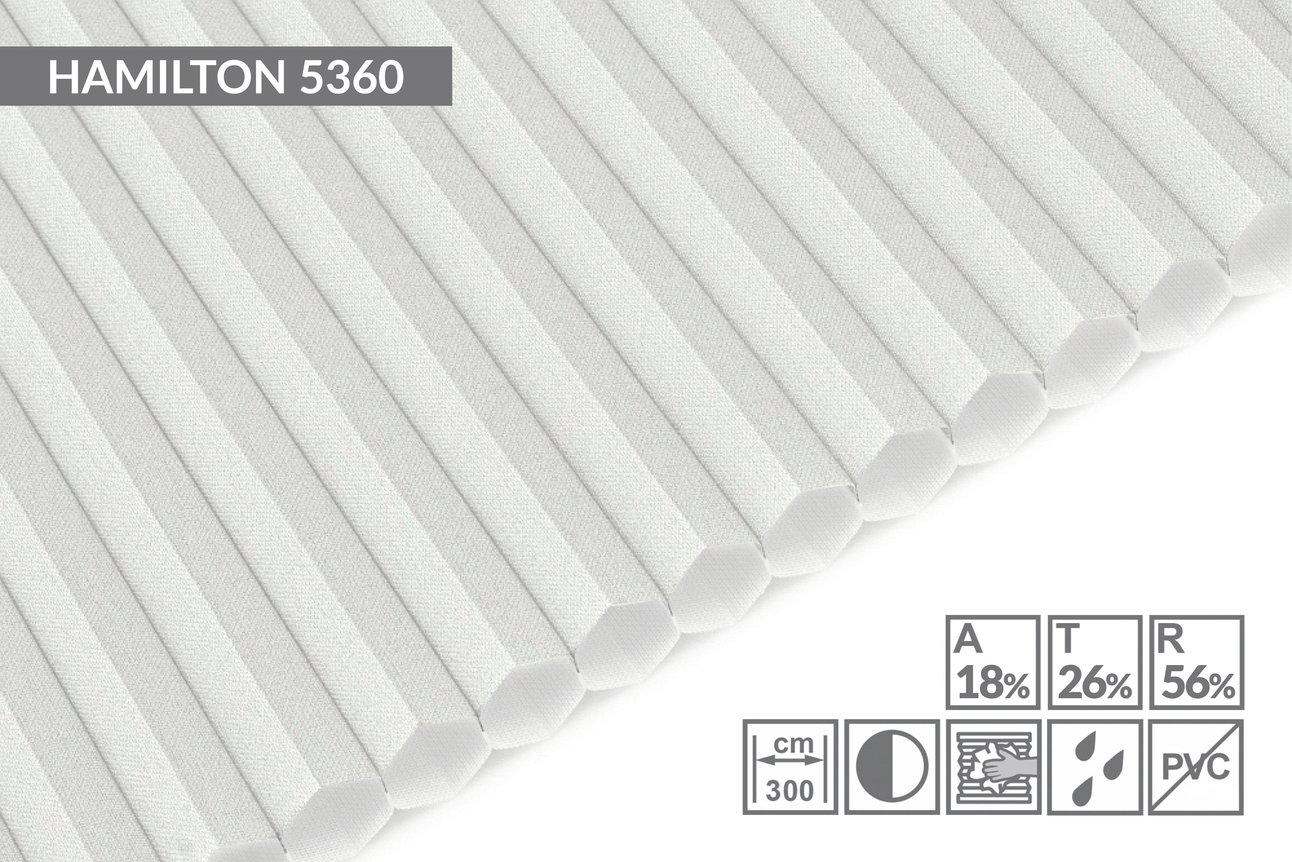 Wabenplissee in Weiß