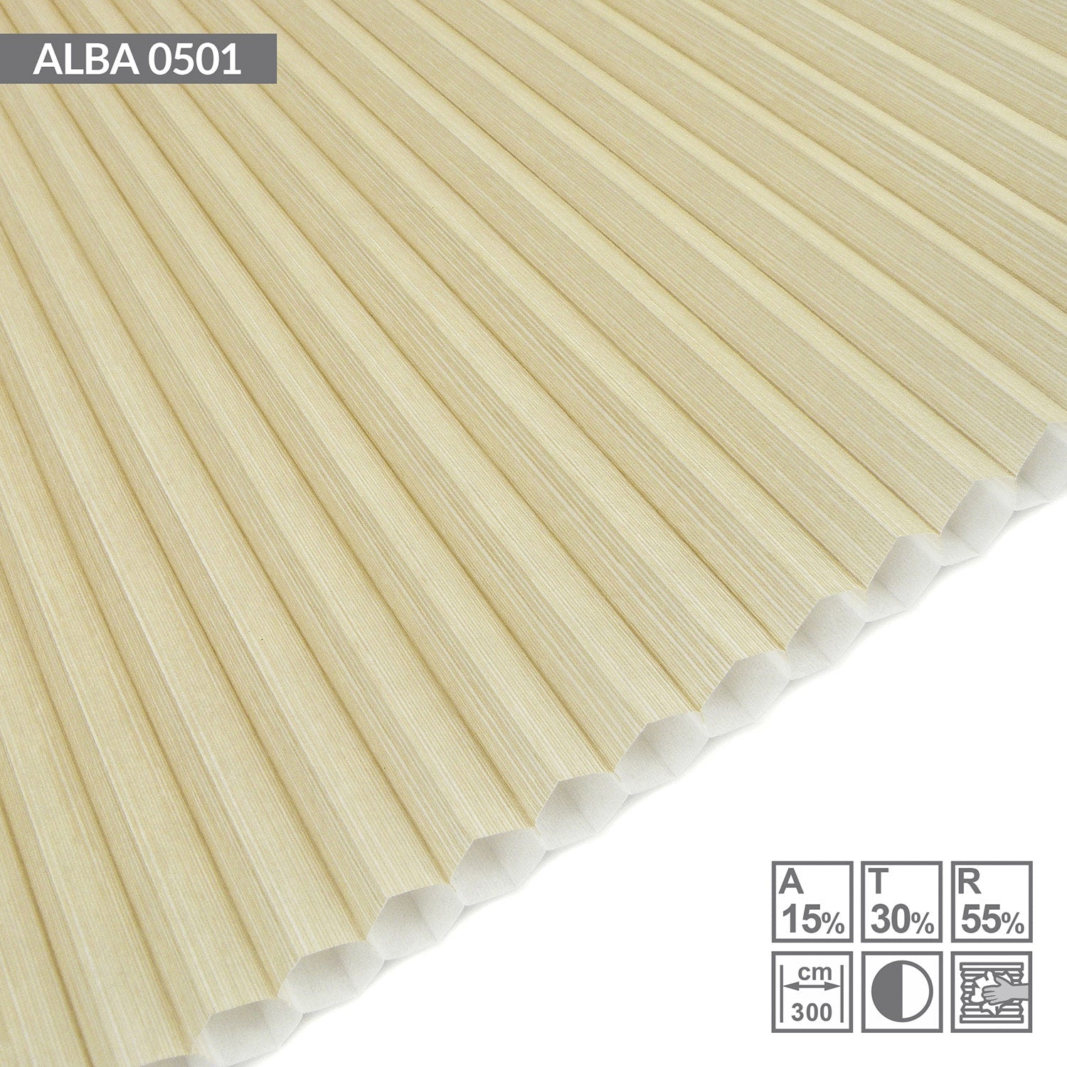 Dachfenster Wabenplissee Alba