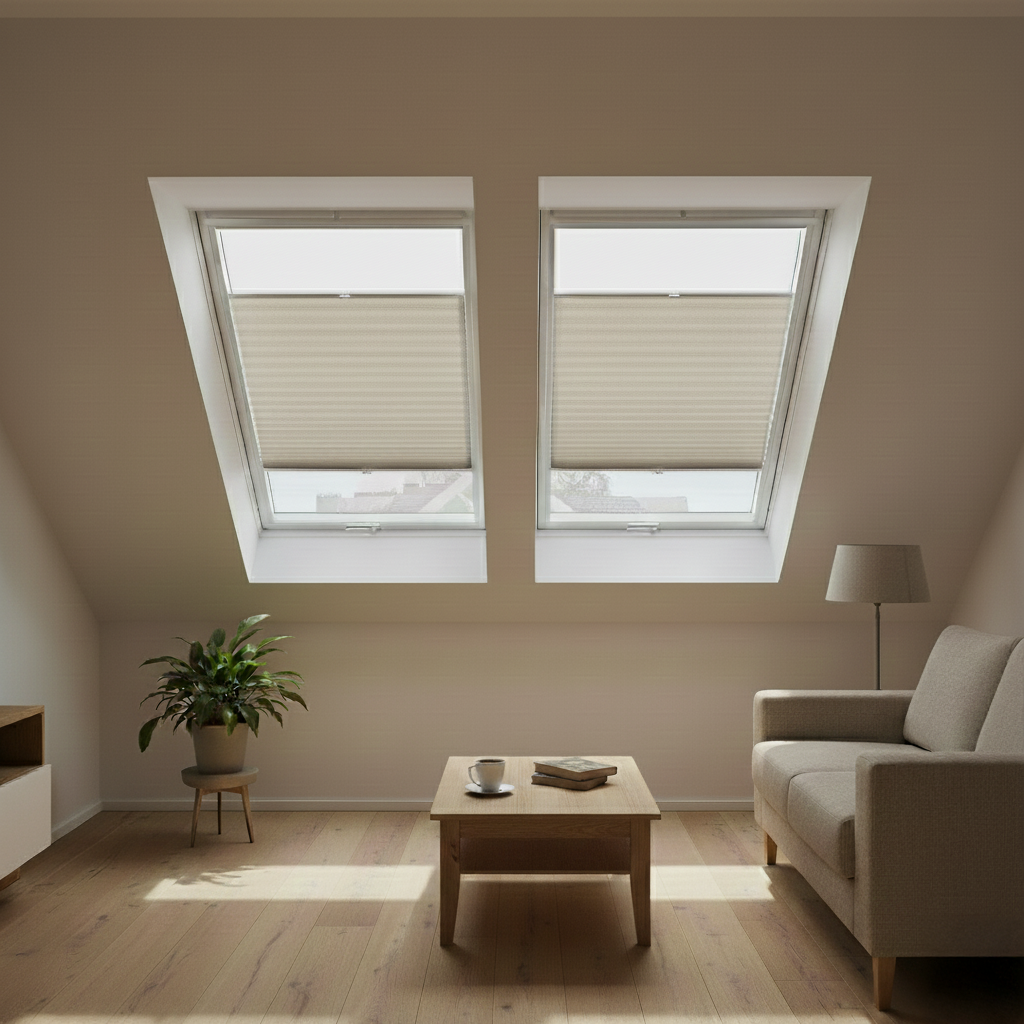 Dachfenster Wabenplissee Alba