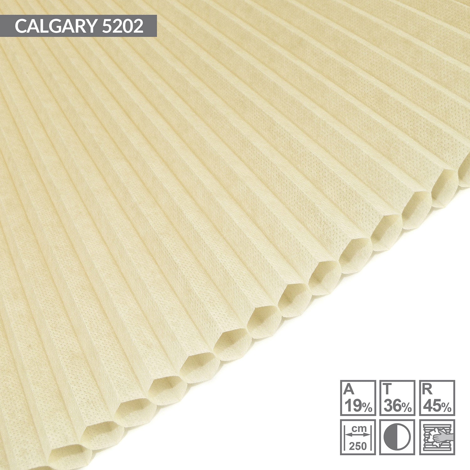 Wabenplissee in Creme