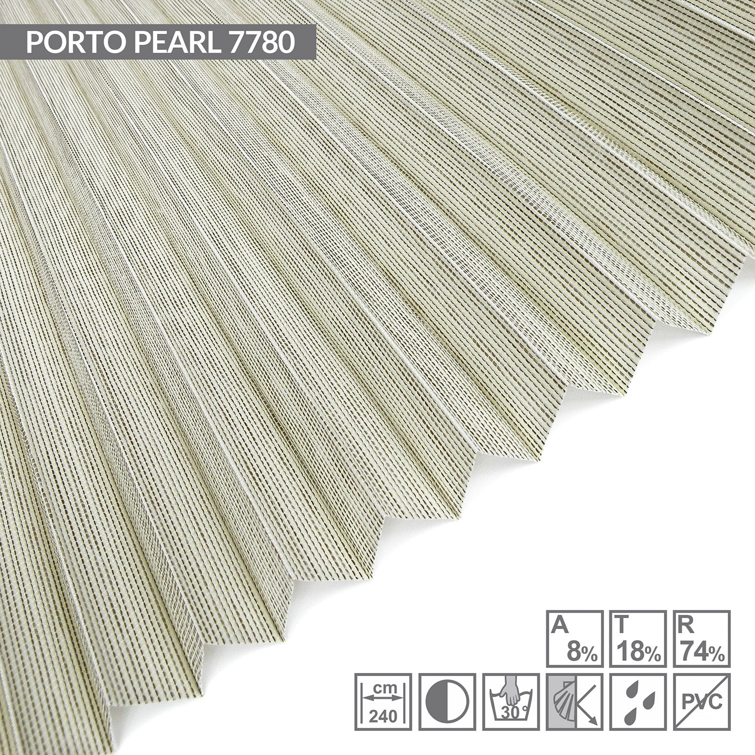 Dachfenster Plissee Porto Pearl