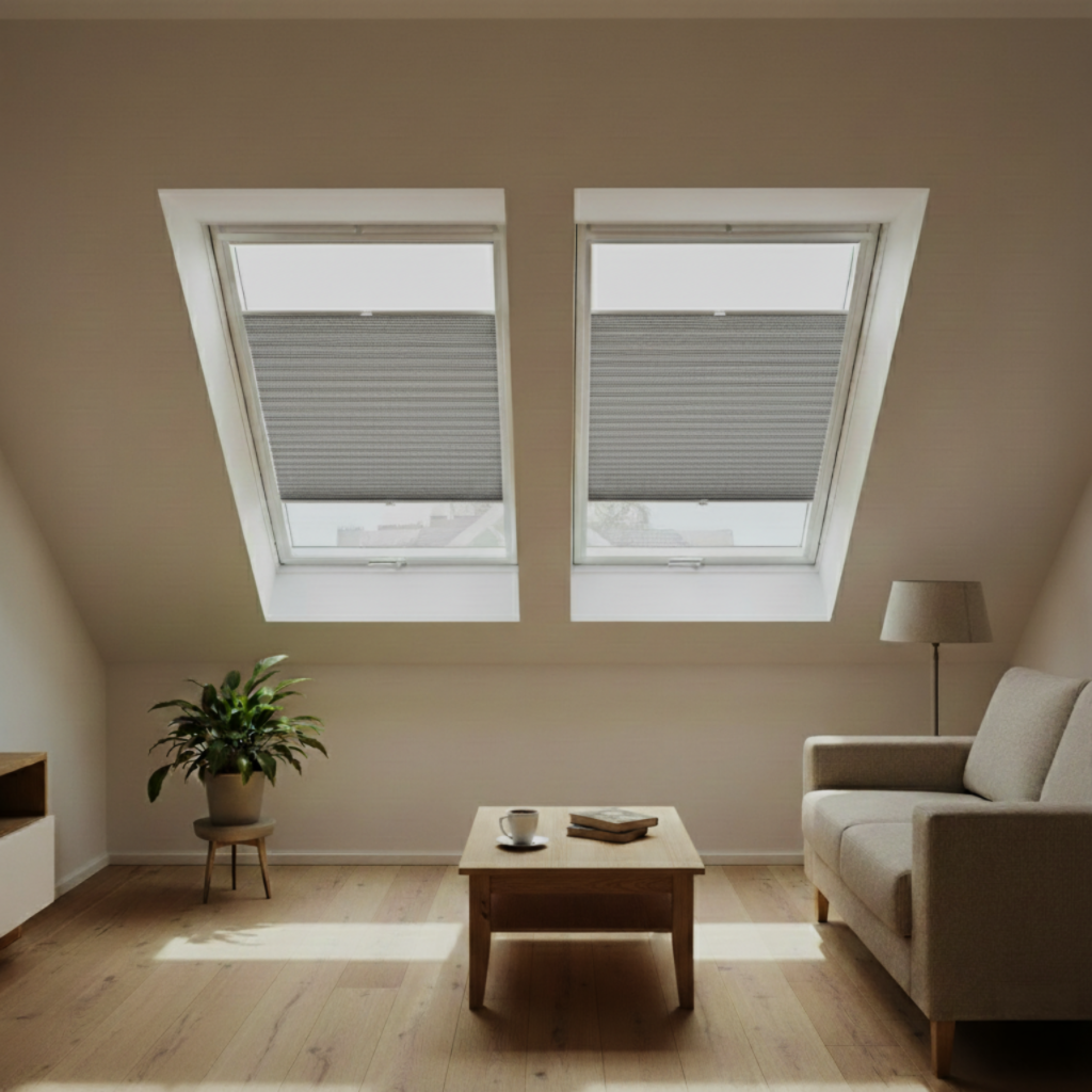 Dachfenster Plissee Porto Pearl