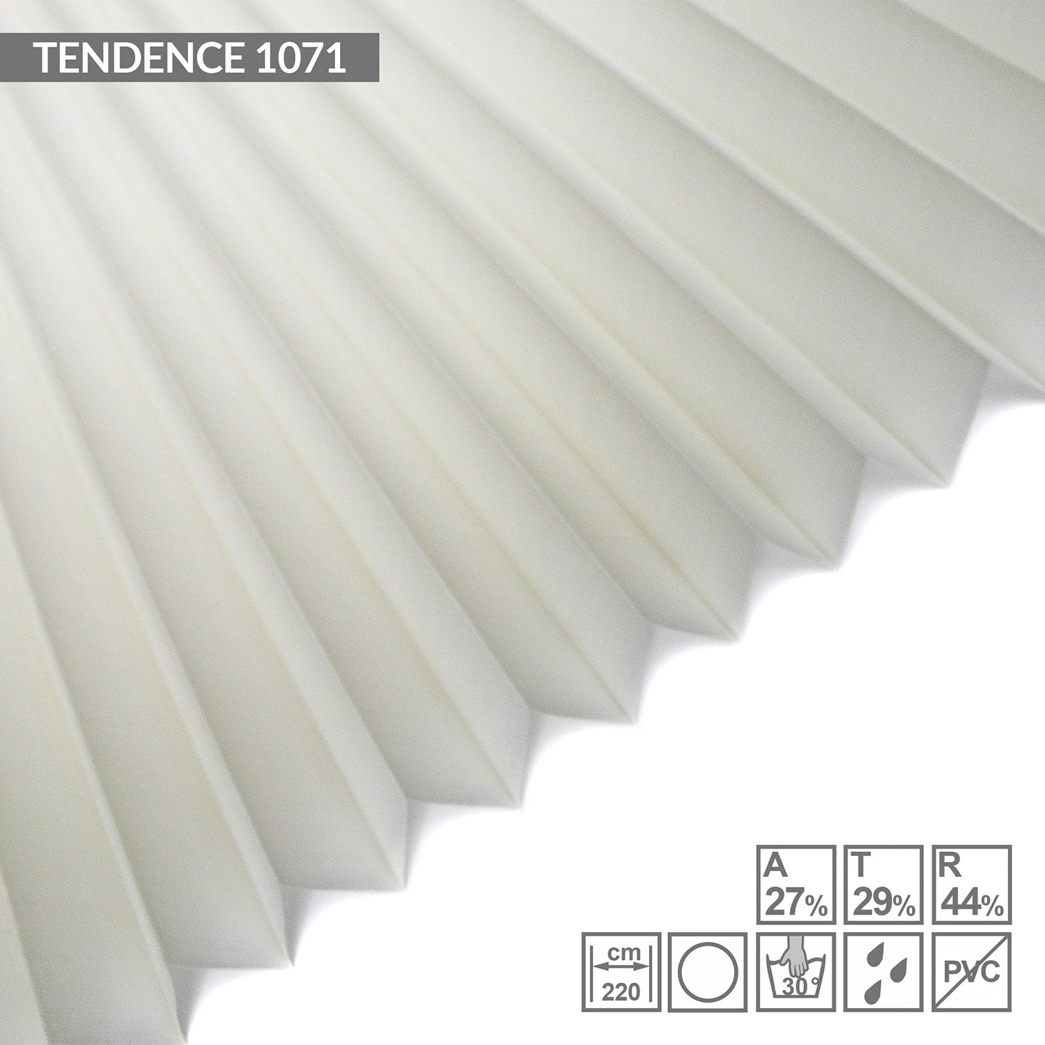 Plissee in Eierschale